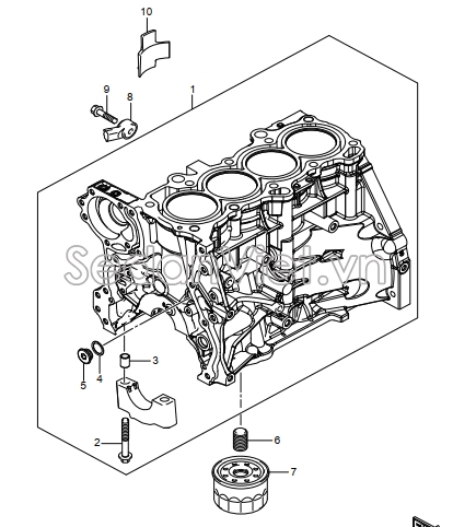 Lọc dầu động cơ 651084M00