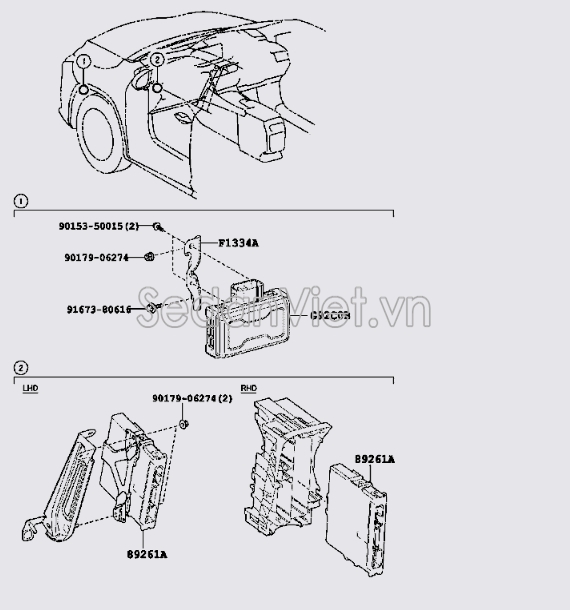 Hộp chuyển đổi hệ thống lái G92C030020