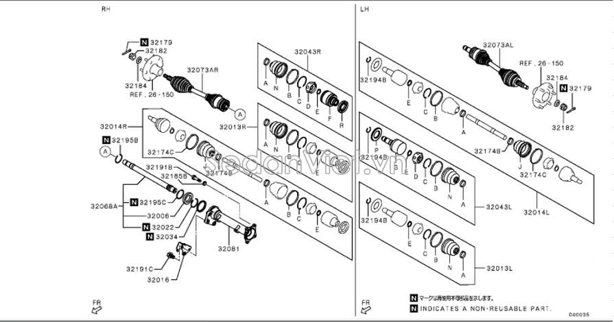 Cây láp trước 39293A000P