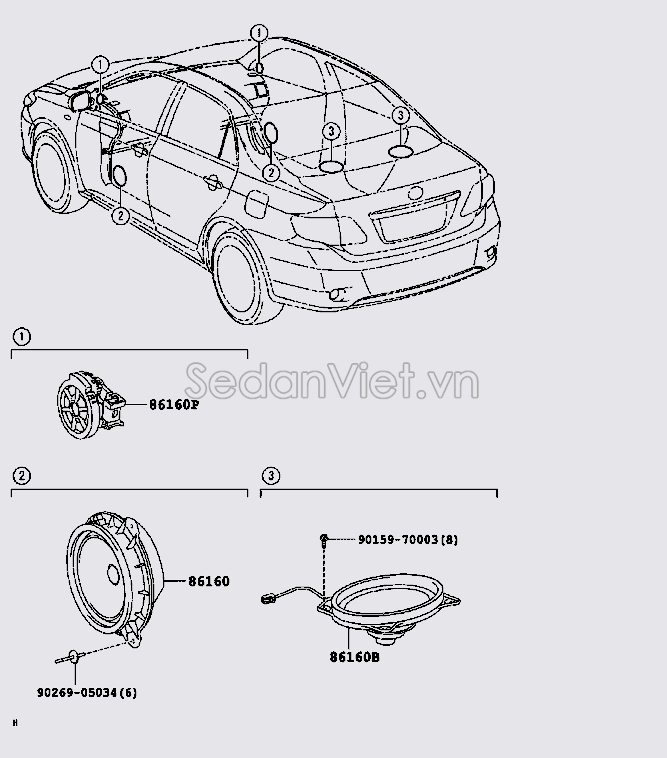 Loa cánh cửa 861600D220