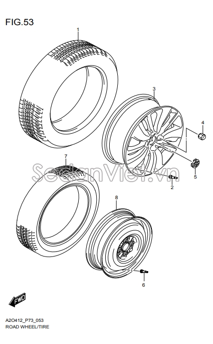 Chụp lazang 4325263J10DB7