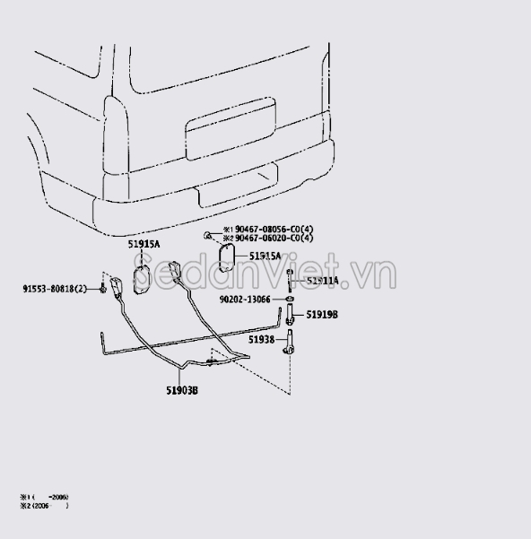 Giữ lốp dự phòng 5190326661