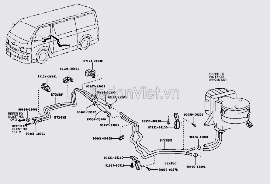 Ống nước vào giàn sưởi vị trí J 8724826720