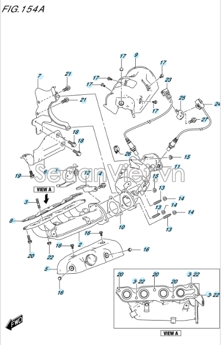 Gioăng cổ xả 1414059R00000