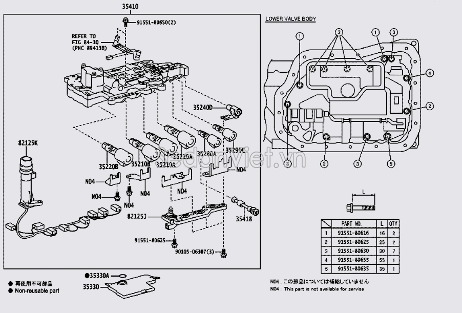 Van mở dầu hộp số tự động 3521048030