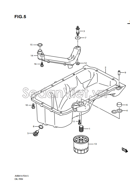 Đáy cắc te 1151169L00000