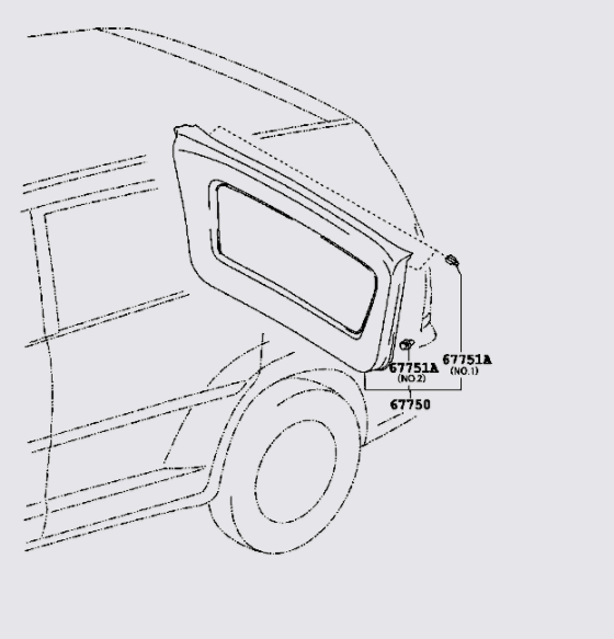 Táp bi cửa cốp hậu 677500K040B0