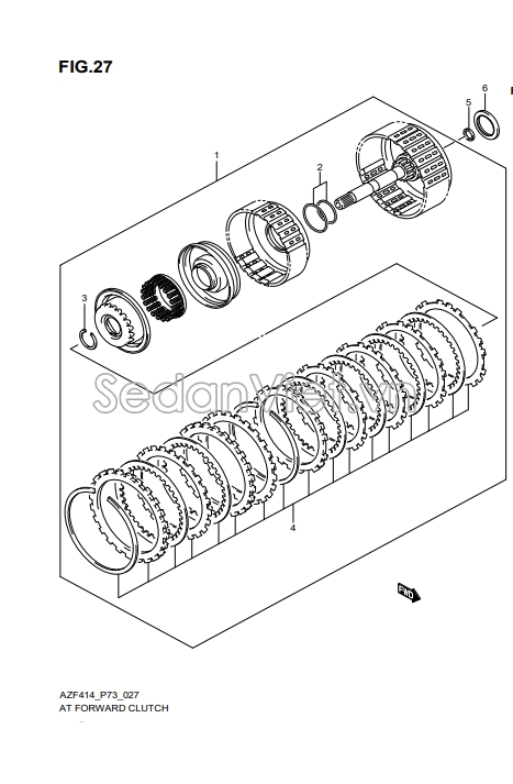 Bộ ly hợp số tiền đầy đủ 2420068J10000