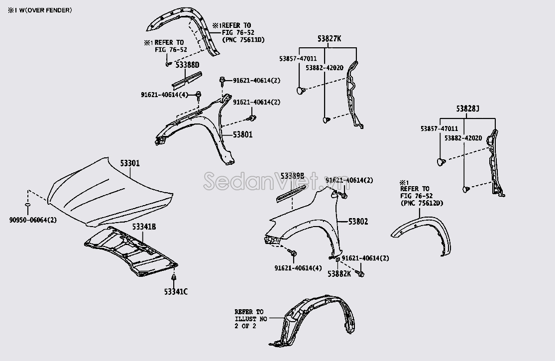 Nắp capo 5330142080