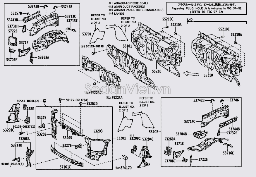 Ụ đỡ giảm xóc 53701KK410