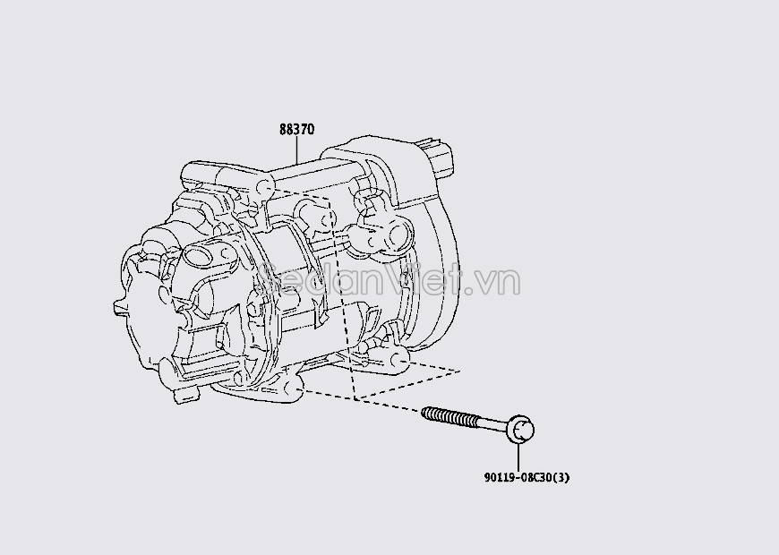 Lốc điều hòa 8837047092