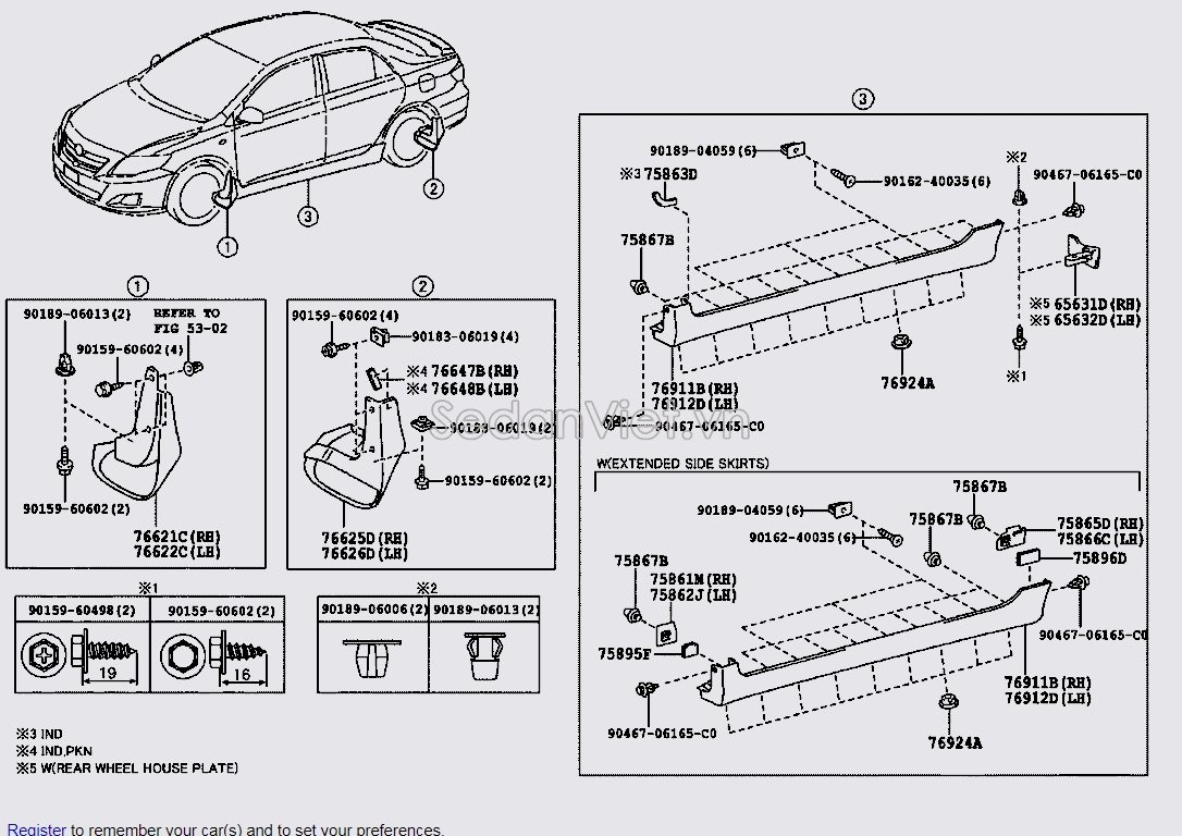 Ốp babule Toyota Corolla Altis 2009-2010