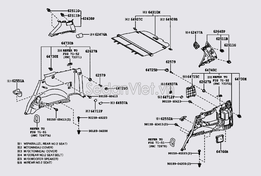 Táp bi khoang hành lí Toyota Land Cruiser Prado 2009-2013