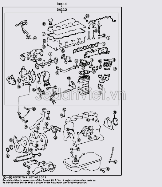 Gioăng đại tu 041110L251