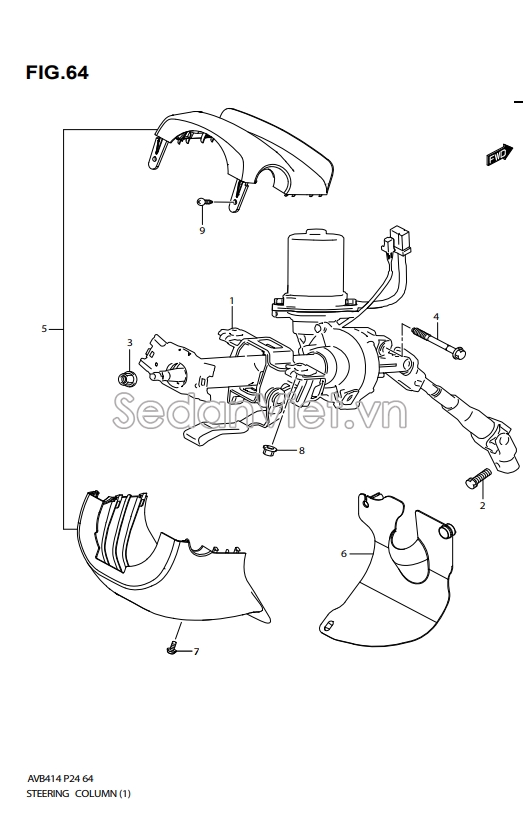 Cụm điều khiển lái điện 4820079P80000