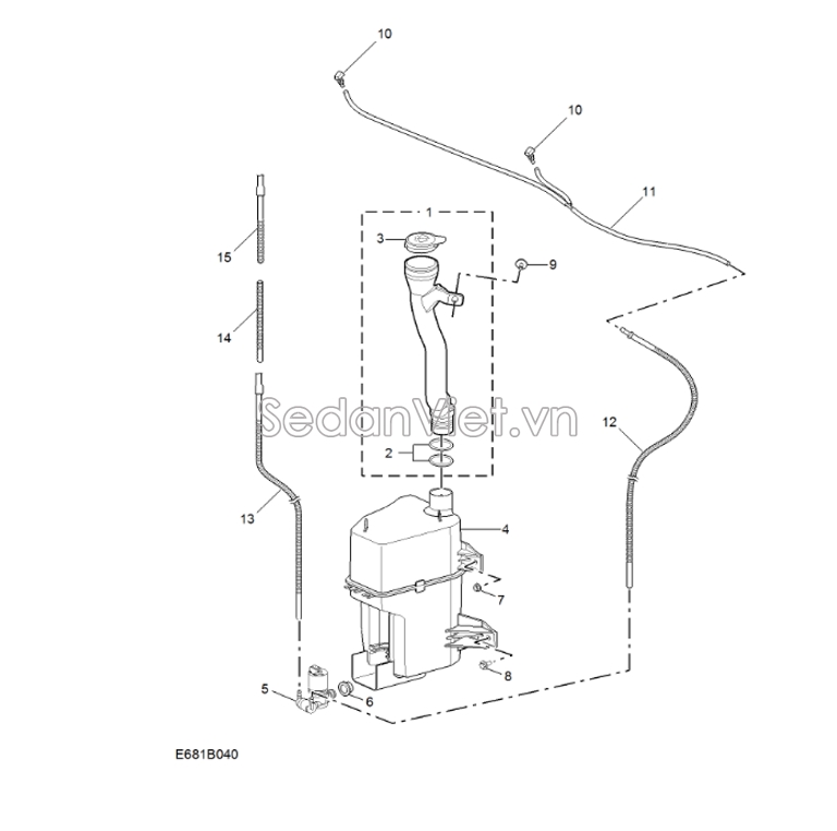 Nắp bình nước rửa kính 10405475