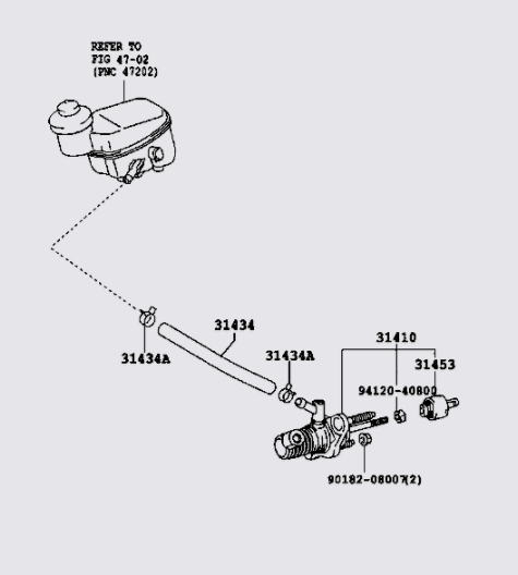 Ống dẫn dầu từ bình dầu xuống tổng côn 3143452150