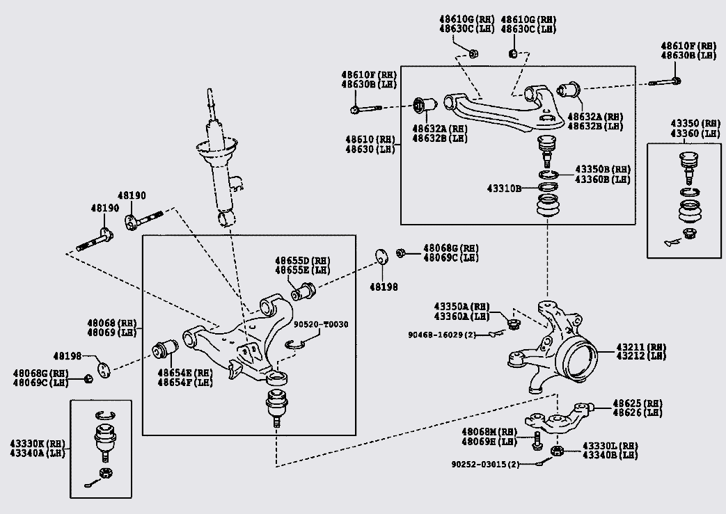 Trụ lái 43212KK030