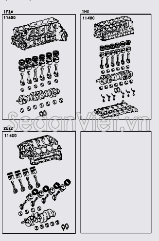 Lốc máy liền trục cơ và piston 1140066050