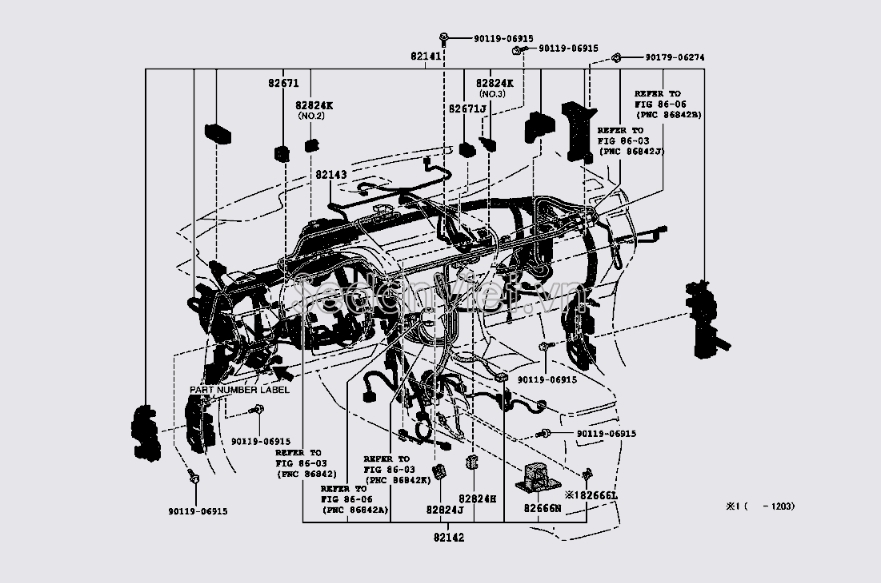 Dây điện khoang táp lô 8214148V81