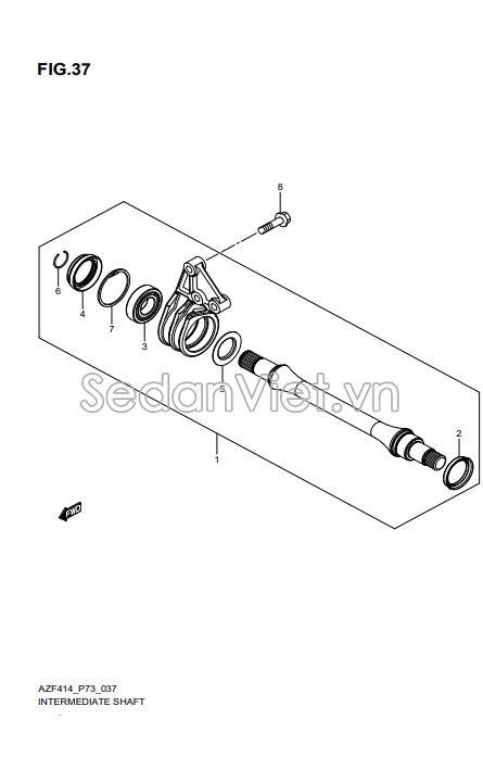 Trục láp trung gian 2780058M10000