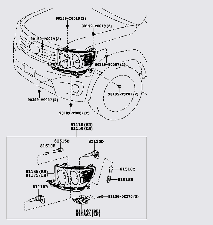 Bóng đèn 12V 21W 90981WF006