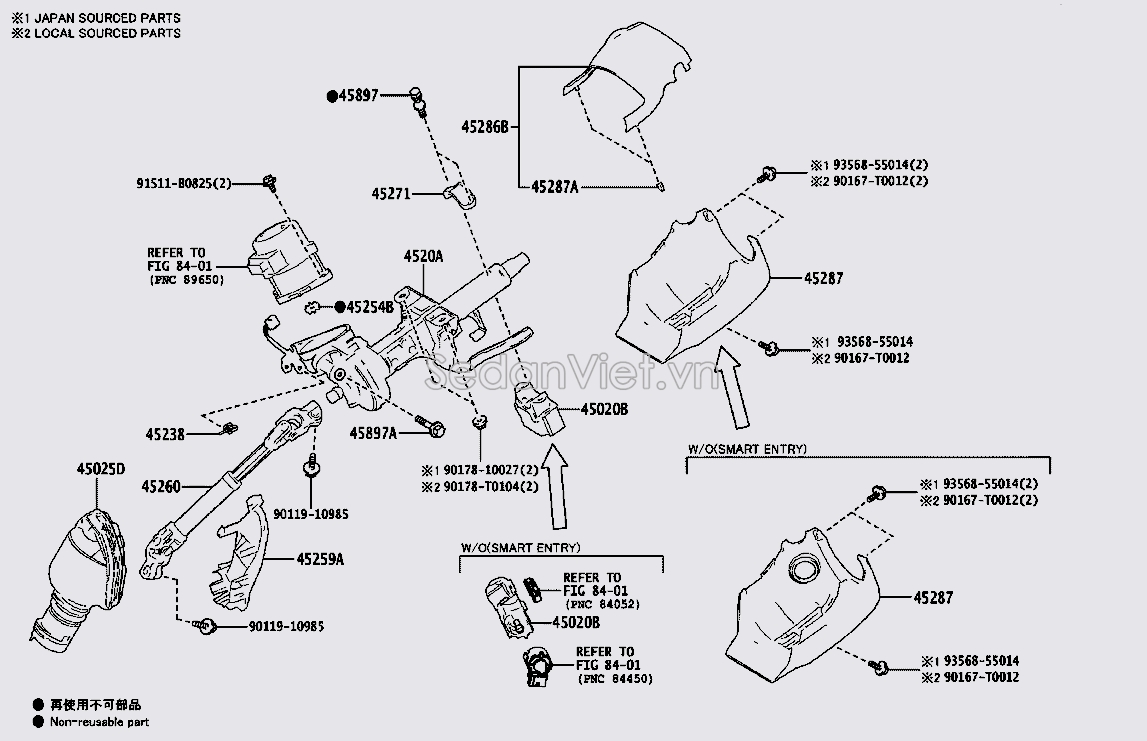 Giá đỡ khớp các đăng lái 4502002830