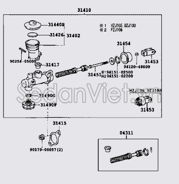 Bình dầu tổng côn 3140235030