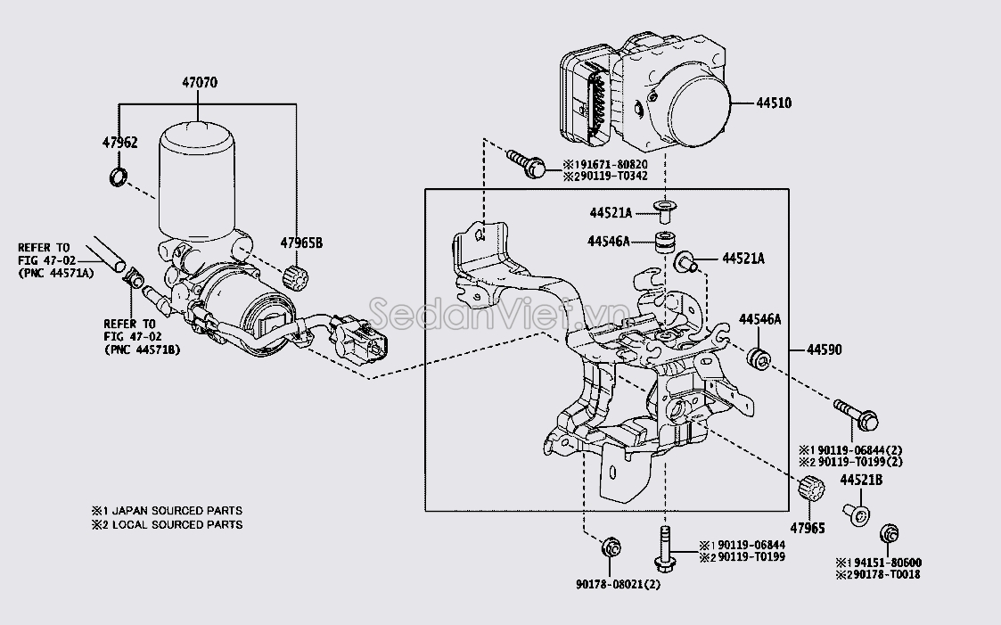 Cụm điều khiển ABS 4405047060