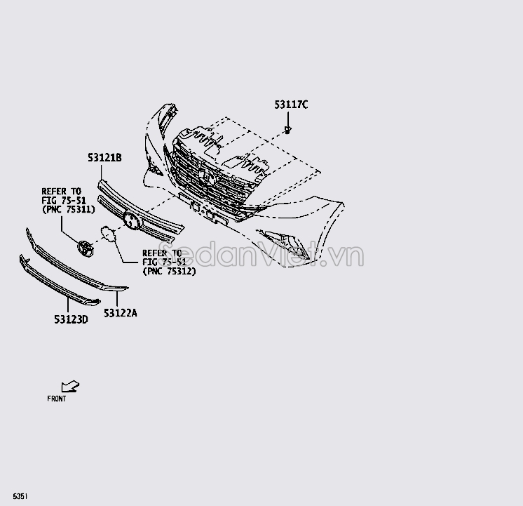 Nẹp mạ ca lăng 53123BZ190