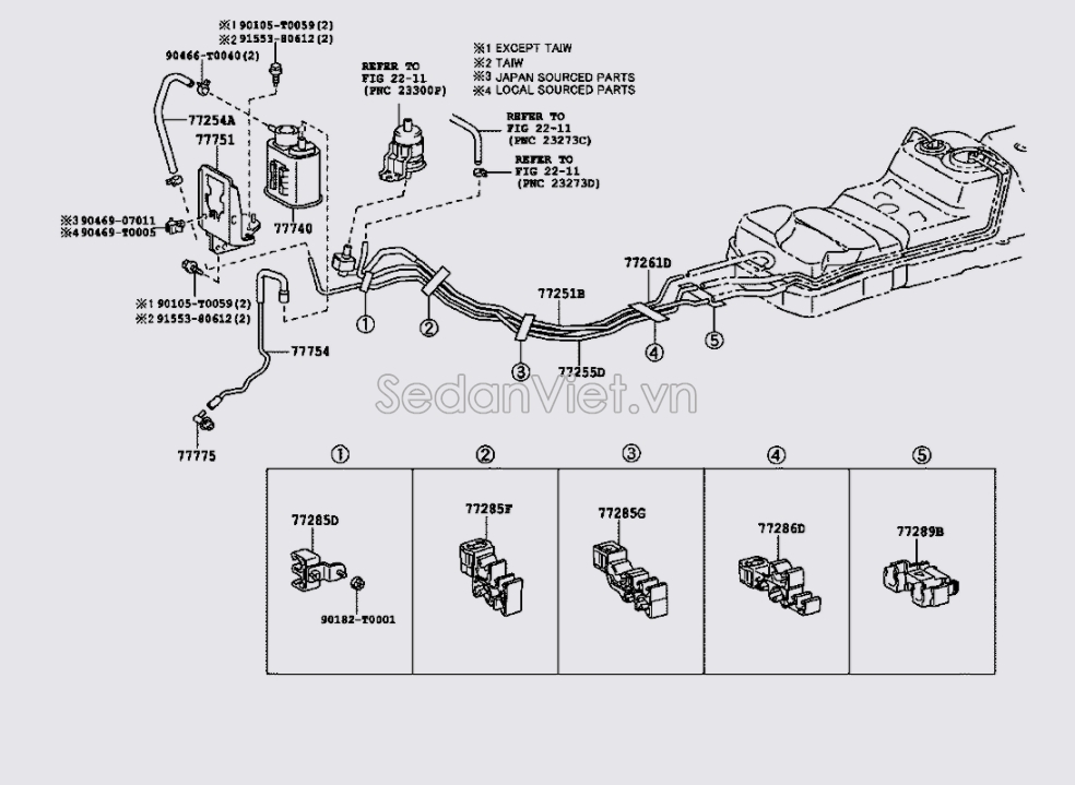 Ống dẫn xăng lên dàn bép phun 772610K020