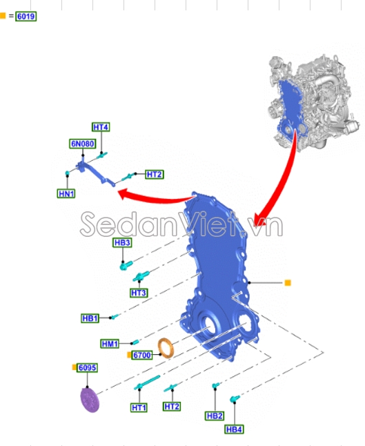 Giá bắt MB3Z6N080B