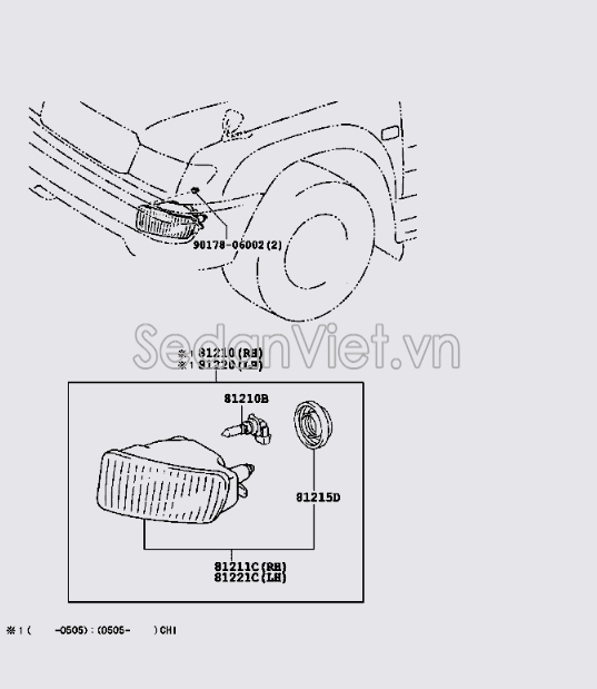 Đèn gầm 8121060111