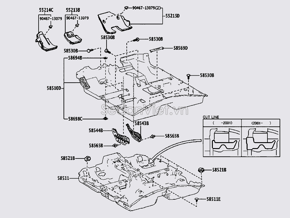 Ốp che cốp hậu 5851006810C1