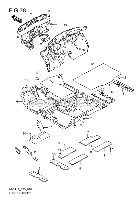 Ốp che cốp hậu 7511057R40R3F