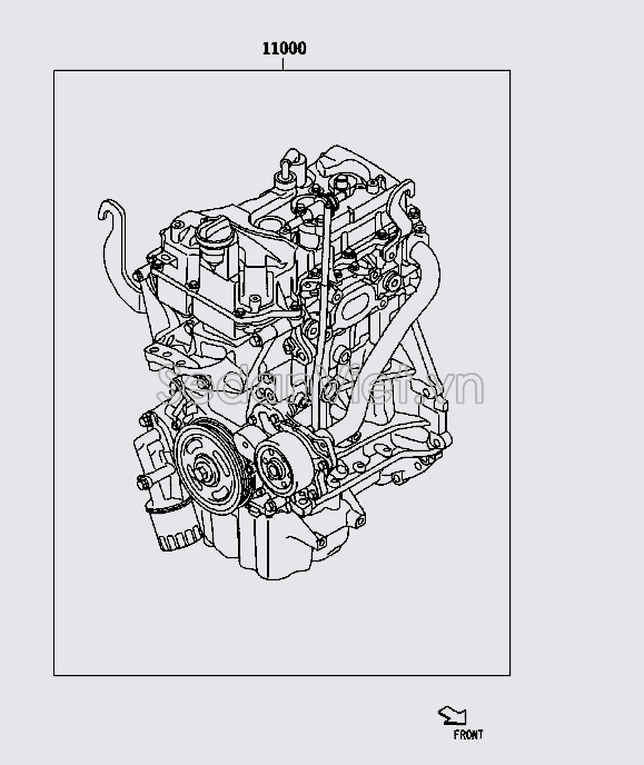 Động cơ tổng thành 19000BZX90