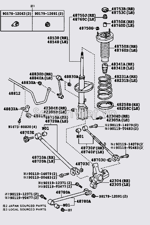 Giảm xóc sau 4854009B10