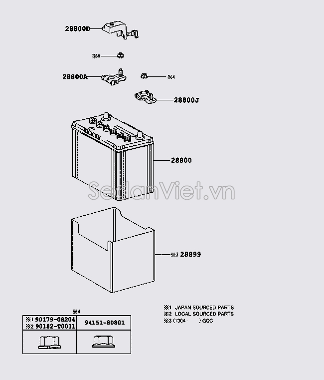 Đầu cực Ắc Quy 9098205054