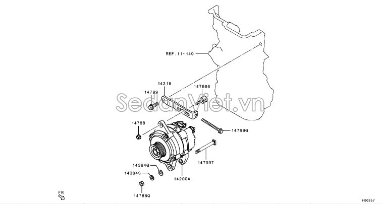 Máy phát điện 23100W070P