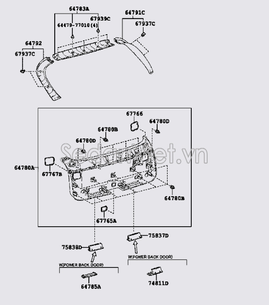 Táp bi cửa cốp hậu 6478048090E1