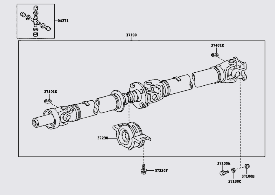 Trục các đăng 371000K211