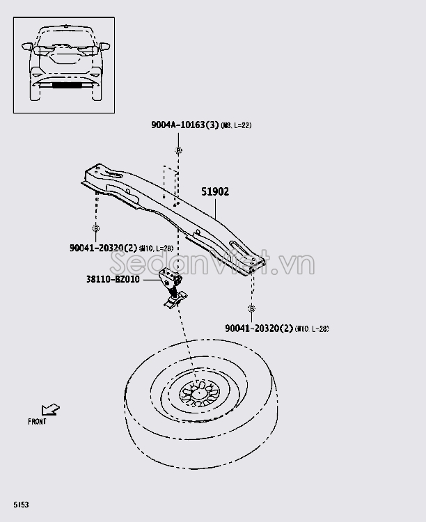 Giữ lốp dự phòng 51903BZ170