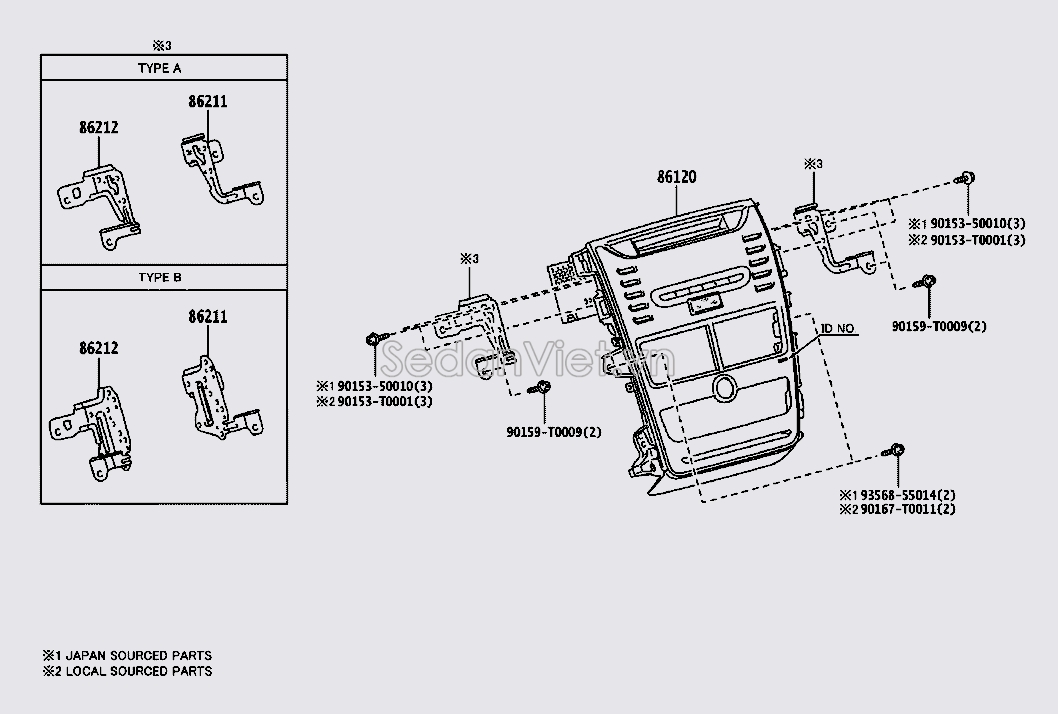 Giá bắt đài radio 862120D350