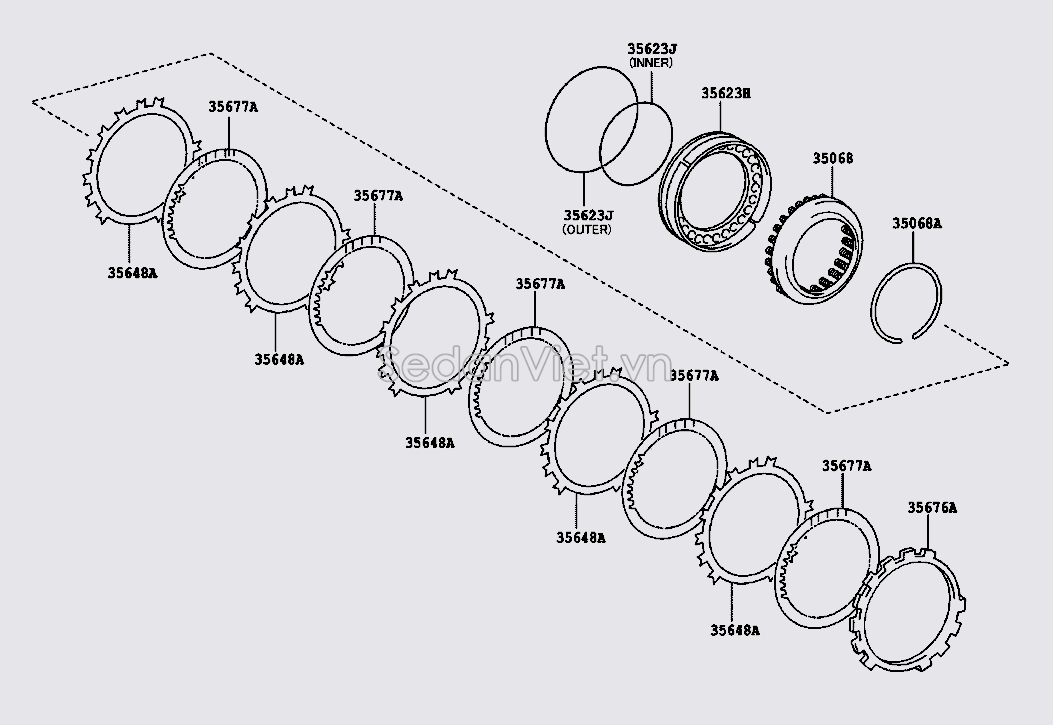 Piston hộp số tự động 3562333050