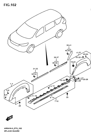 Ốp bậc lên xuống 7723272SA0Z2S