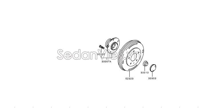 Đĩa phanh sau 4615A245