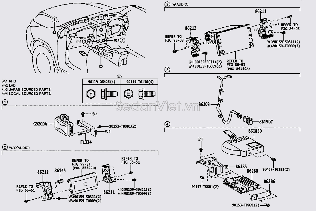 Vỏ hộp điều khiển âm thanh 861830K020