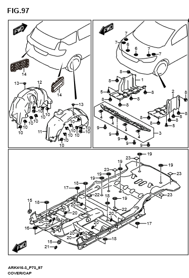 Chắn bùn lòng dè sau 7282173R00000