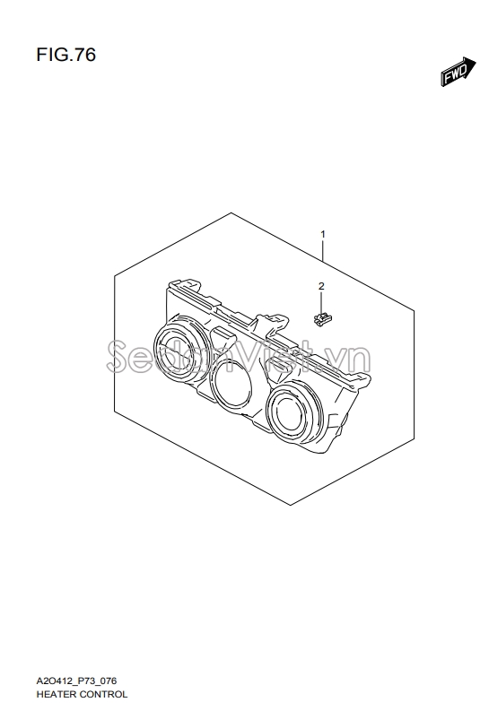 Hộp điều khiển điều hòa 3951052R00CRT