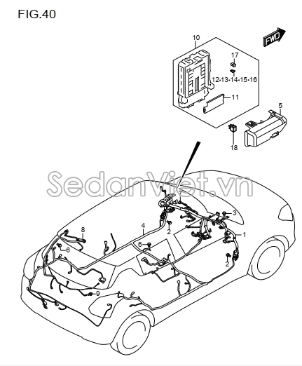 Dây điện sàn xe 3660357R00000